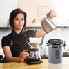 ROCKY&CHAO Airtight Stainless Steel Coffee Canister 1.8 L Coffee Beans