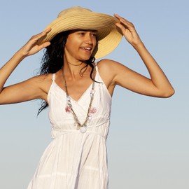 MANBU Boho Shell Necklace for Women: Beach Long Layered Jewelry with Starfish Charms Adjustable Rope Chain Summer Holiday Gifts (shell long necklace)