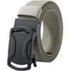 LionVII Belt, Men's, Extendable, Auto Lock, Nylon, Stretchable, No Holes,