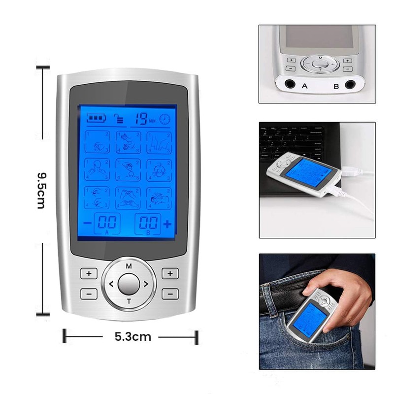 E T EASYTAO | TENS Electroestimulador Muscular, con 36 Modos