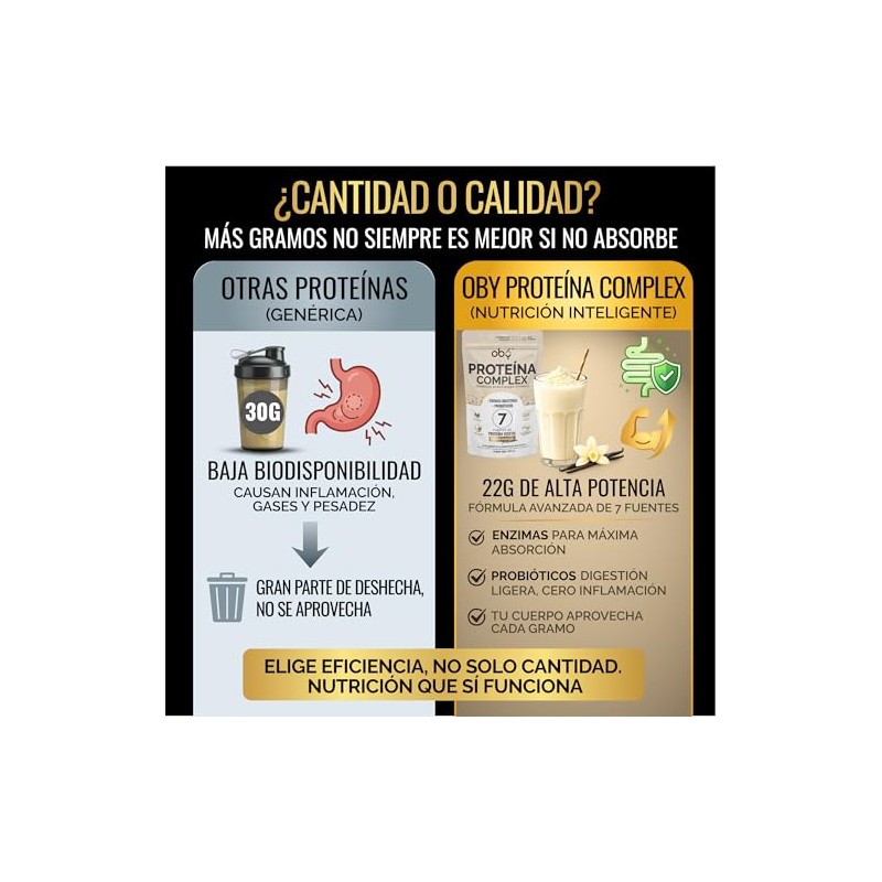 Proteina Complex Vainilla Mexicana | 7 Fuentes vegetales + Probioticos