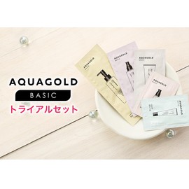 phiten(ファイテン) アクアゴールド ベーシック トライアルセット(クレンジングオイル4ml・フェイスウォッシュ1g・ローション2ml・セラム0.7ml・クリーム0.5g 計5点セット) お試し スキンケア エイジングケア 化粧品
