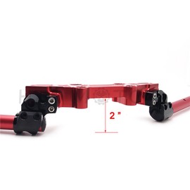 SMT-Compatible With Kawasaki Ninja 650R ER6F 06-16 CLIPON ADAPTER PLATE & Handlebar Kit CNC Red [B078HGNNVR]