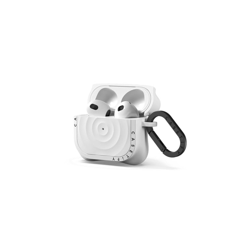 CASETiFY Ripple Airpods (3rd Gen) Case with Ring - White