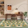 nesrt Washable 5x7 Area Rugs for Living Room Checkered, Modern