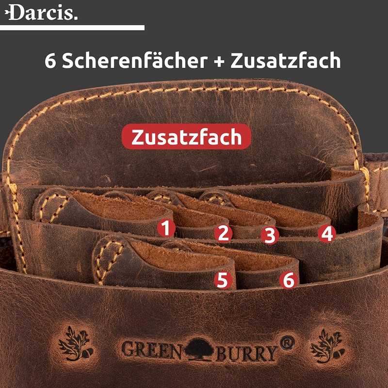 Darcis Hairdressing Bag Brown Extra Large Real Cowhide Leather Individually