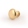 Mengico 1 Pack Kitchen Drawer Knobs Brass Gold,Solid Cabiinet Knob