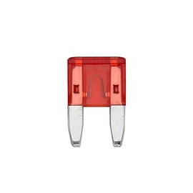 Kaito Denshi Car Fuse, Mini Flat Type, Red, 10A, 0.43 x 0.64 x 0.15 inches (11 x 16.2 x 3.7 mm), Pack of 2