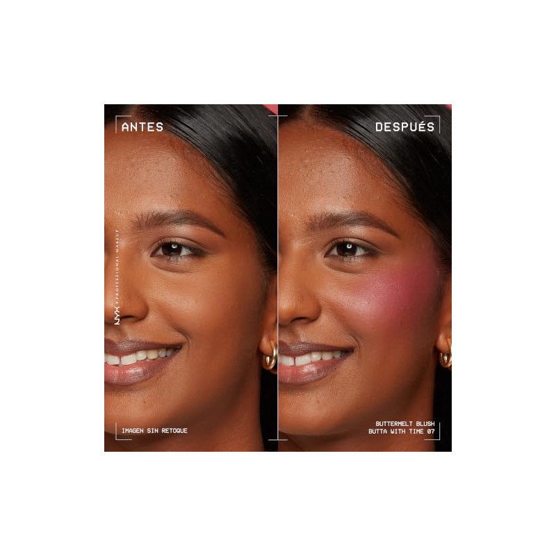 NYX Professional Makeup Buttermelt Blush, Rubor en Polvo, con hasta