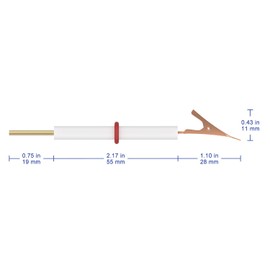 Labasics Multi-Purpose Electrode Holder, Copper Alligator Clamp Design, Compatible with Electrochemical Cells of 100 ml and Larger, Ideal for Laboratory Experiment
