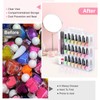 Beloving Beloving Nail Polish Organizer, 48 Bottles Transparent Nail Polish