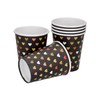 Farbe Xoxo Black Paper Cups (Pack of 6) 250 ml