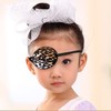 MYUBWTF Black Single Eye Mask, Pirate Skull Crossbone eye patch，Adjustable