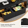 YESHOMY Modern LED TV Stand for Televisions up to 70