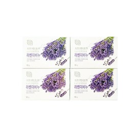 Mugunghwa 무궁화) 자연미인 비누 라벤더비누 90g x4개 Mugunghwa) Natural Beauty Soap Lavender Soap 90g x4 pieces