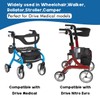 Walkers Cup Holder Compatible with Drive Medical Nitro Rollator, Clamp
