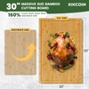 30 Inch Extra Large Bamboo Cutting Boards for Kitchen, Wood