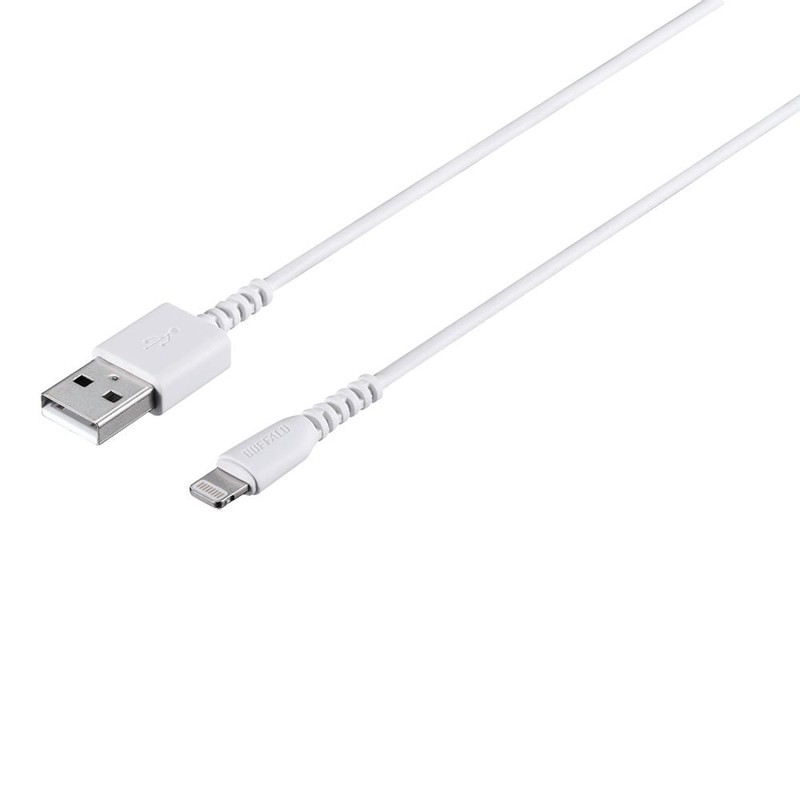 BUFFALO BSMPCL110WH Lightning Cable, 1.0m White