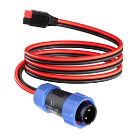 ELFCULB 45A Connector to 2 Pin Aviation Plug Cable 12AWG 6FT