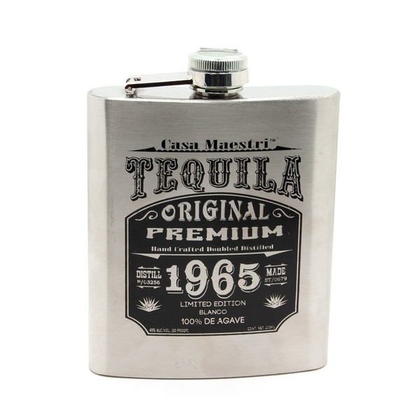 Tequila Flask Bottle, 7.8 fl oz (200 ml)