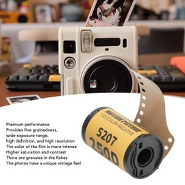 Focket 135 Camera Colour Film, 35 mm Roll Film ECN 2 ISO 200 250° Wide Angle Colour Negative Film ISO 200 250°, High-Resolution, High-Contrast Colour Printing Film for Beginners (8 Sheets)