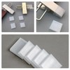 KOMBIUDA Transparent Silicone Hanger Grips 50 Pcs Non Slip Anti