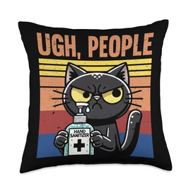 Germaphobe anti-germ hand sanitizer Throw Pillow