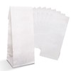 Logbuch-Verlag 100 Small White Block Bottom Bags Food Bags with