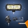 Nilight LED Pods 4PCS 6.5 Inch 120W Light Bar Triple