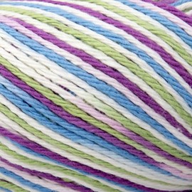 Craft County 100% Cotton Yarn Medium (Size 4) – Weaving, Knitting, and Crochet – Fruit Punch Ombre (95 Yards)