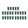 25Pcs/Set Green Mushroom Head Switch IP65 Plastic Mini Button Switches