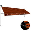 TREATLIFE HOME Manual Retractable Awning with LED Lights for Outdoor