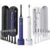 Toolzia Sonic Electric Toothbrush - Rechargeable with 8 Brush Heads