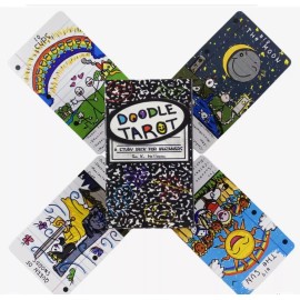 Doodle Tarot Cards A 78 Study Deck For Beginners Deck Oracle English Divination