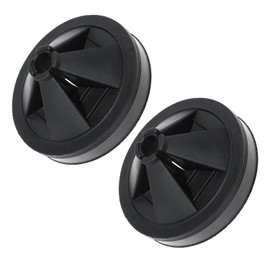 OSALADI 2pcs Garbage Splash-Proof Ring Guards Baffle Disposal Replacement Garbage Disposal Sink Baffle Waste Food Disposer Guard Garbage Disposer Guard Sink Drain Stopper Rubber Black
