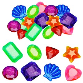 Pack of 16 Dive Gem, Gemstones for Children, Diving Gemstones Diving Toy, Pool Toy, Summer Swimming Diving Toy, 8 Shapes, Random Colour