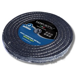 Lux Metal - Polishing Disc 200 mm Cotton Medium for Grinding Stand Double Grinder Drill Cordless Screwdriver Angle Grinder Polishing Discs for Polishing Metal such as Aluminium Stainless Steel for