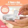 Stackable Daily Pill Organizer - Premium Weekly Medication Reminders with