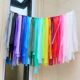 50pcs Green Streamers Party Decorations Streamer Backdrop 24 Colors Fringe Backdrop for Parties Birthday Green Party Decorations Streamers Plastic Strips Dinosaur Theme Baby Shower Photo Backdrop