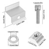 Solar Panel Bracket 4 Pieces 30 mm Solar End Clamp