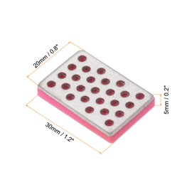 PATIKIL 1.2"x0.8" 500 Grit Fine Ski Snowboard Diamond Stone, 3 Pack Ski Edge Sharpener Diamond Edge Files Snowboard Whetstone, Fuchsia