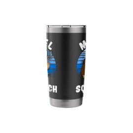 Bigfoot Mazel Squatch Hanukkah Mazel Tov Sasquatch Stainless Steel Insulated Tumbler