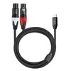 RIVIERA Audio Cable USB C to 2 XLR Famale Cable