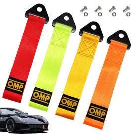 Tow Rope, 4 Pcs Tow Strap Racing Car Towing Strap High Strength Car Tow Rope Nylon Car Trailer Rope Universal Towing Belt for Car Front Rear Bumper 28X5cm