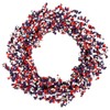 Light-Up Red White & Blue Patriotic Wreath