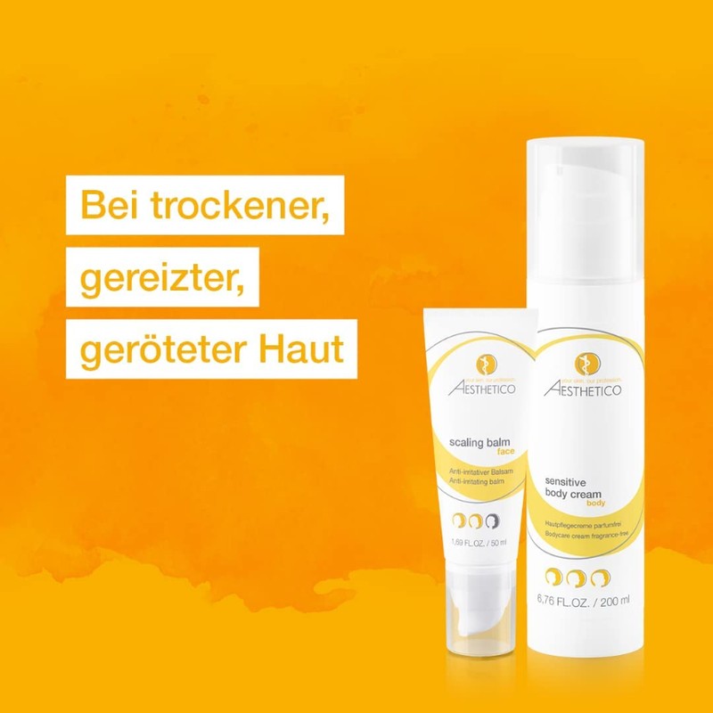 AESTHETICO sensitive body cream - Sch?tzende K?rperlotion f?r trockene Haut/Neurodermitis,