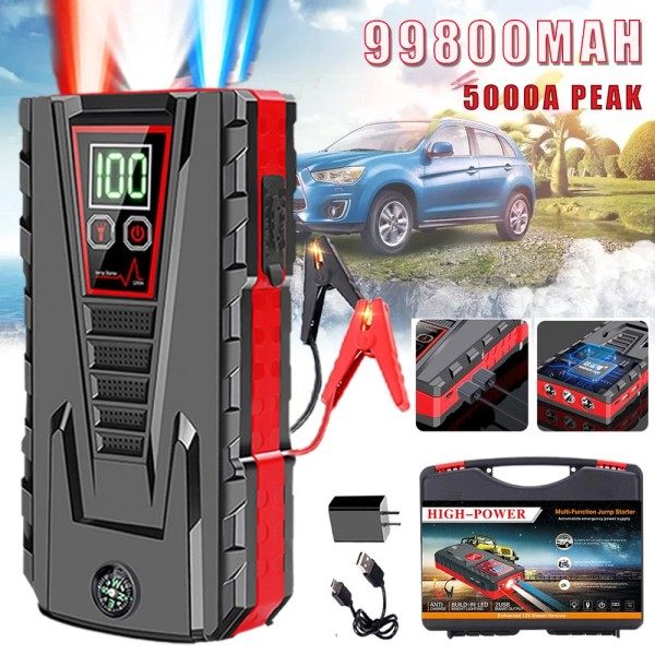 KEPEAK 5000A Peak Arrancador Cargador De Bateria 12V Portatil Para