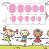 4 Boxes Nail Polish Stickers Different Cartoon Patterns Full Wrap