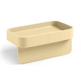 Blim Plus Sponge Holder with Suction Cups, Matte Yellow (Desert) Made of Plastic, 100% Recyclable, Non-Toxic, Easy to Clean, No Water Resistance, Suitable for Sponges and Kitchen Towels