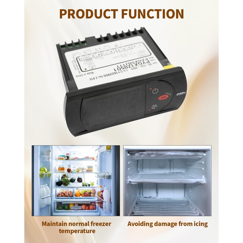 JadeBirch PZGXS0J111 Temperature Thermostat with Temperature Sensor Probe 115V Compatible